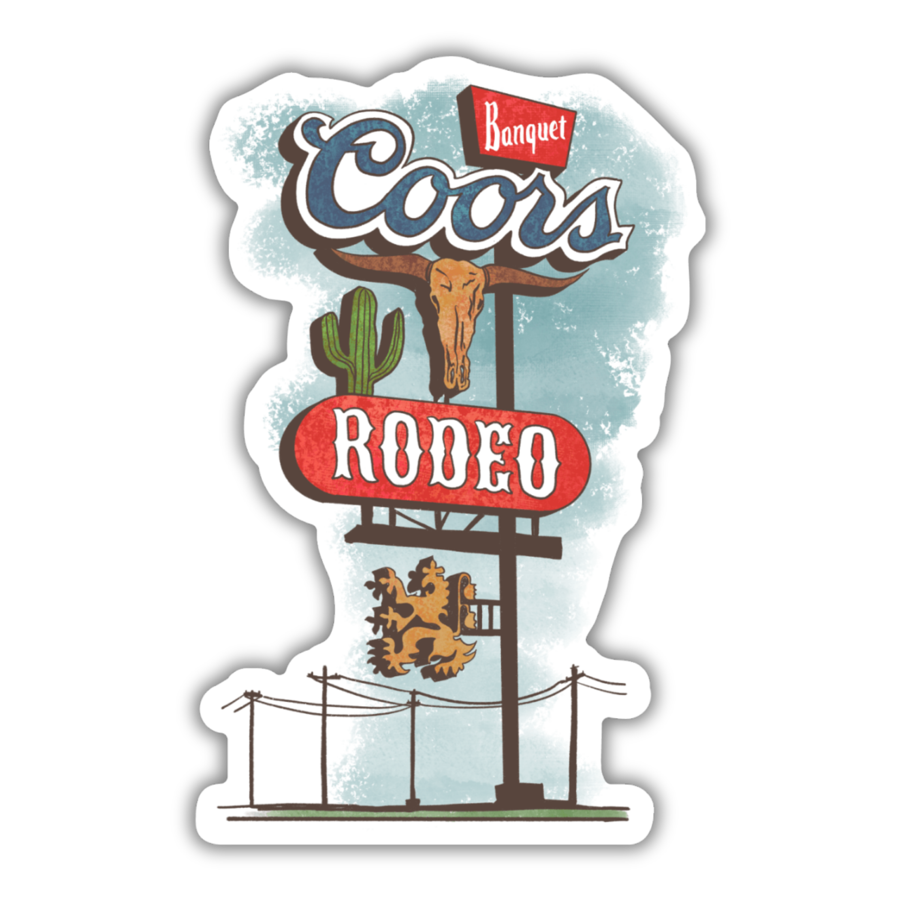 Coors Cowboy - Rodeo Sticker