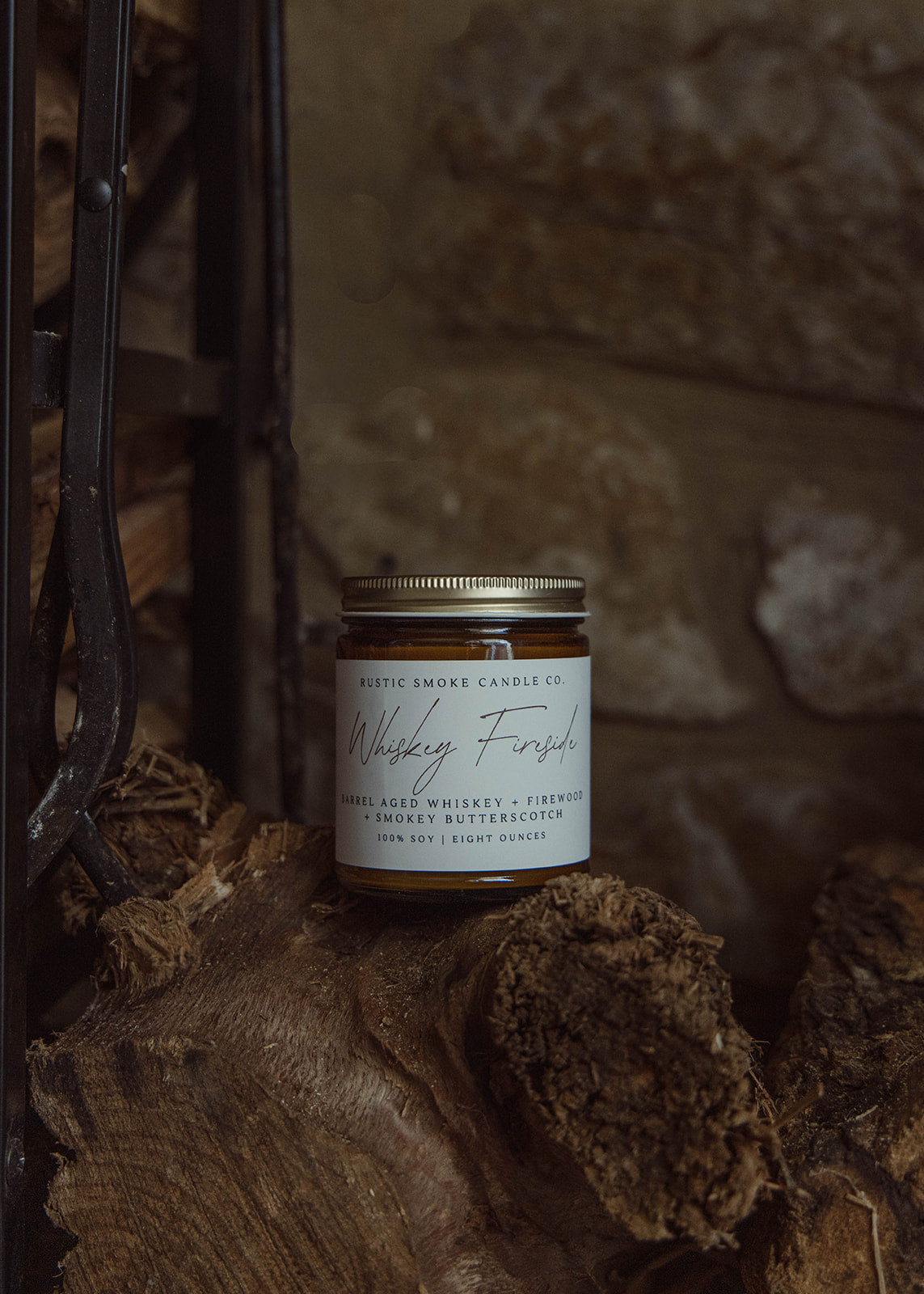 Whiskey Fireside Candle