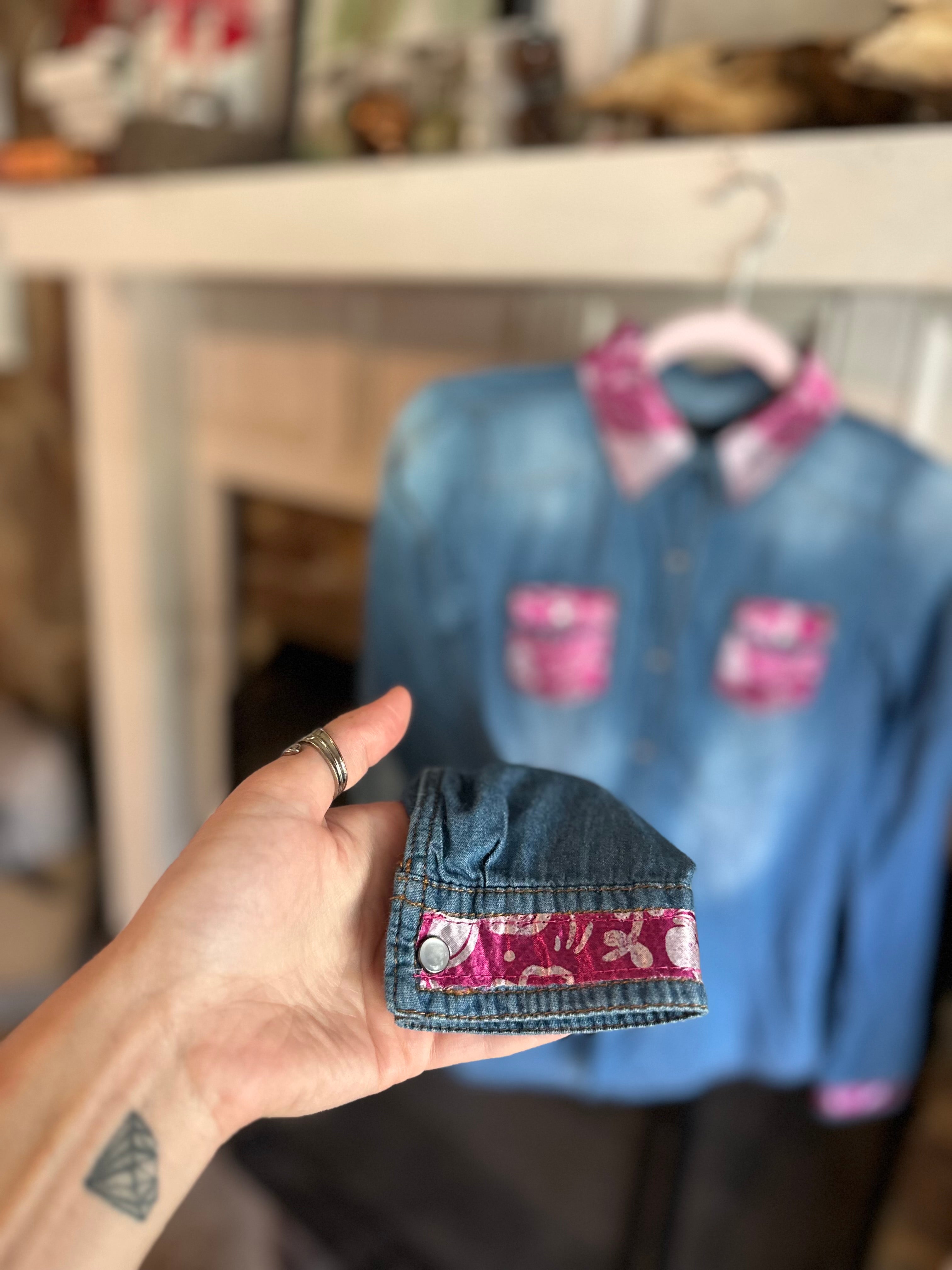Pearl Snap Button-Up Shirt