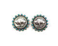 Western Buffalo Coin Earrings
