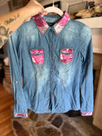 Pearl Snap Button-Up Shirt