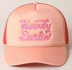 Howdy Darlin' Embroidered Mesh Back Trucker Cap