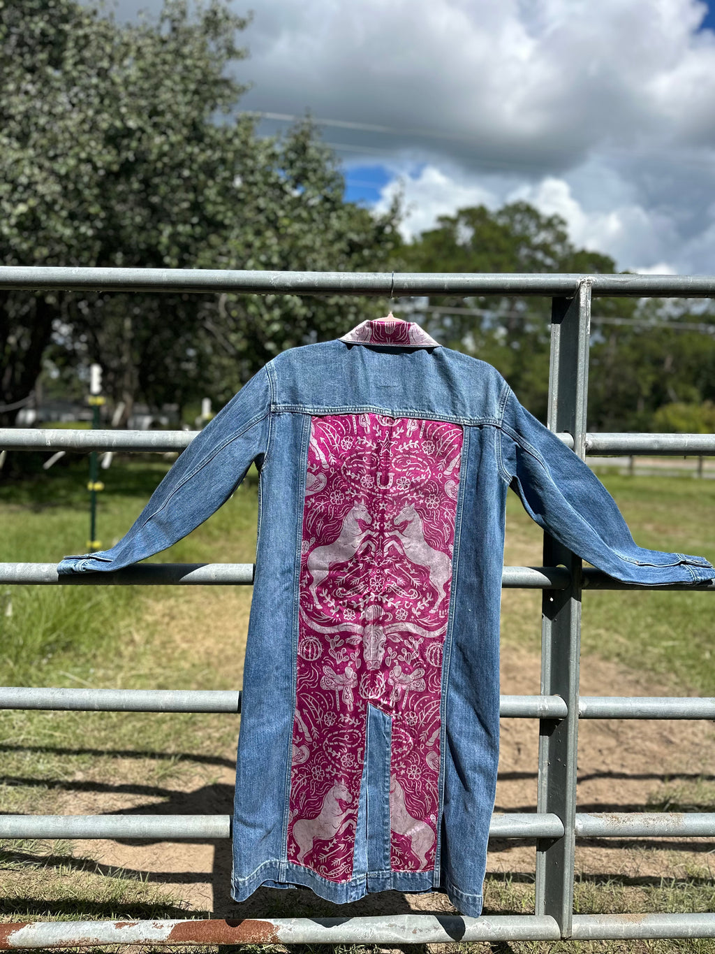 Custom Denim Duster Jacket