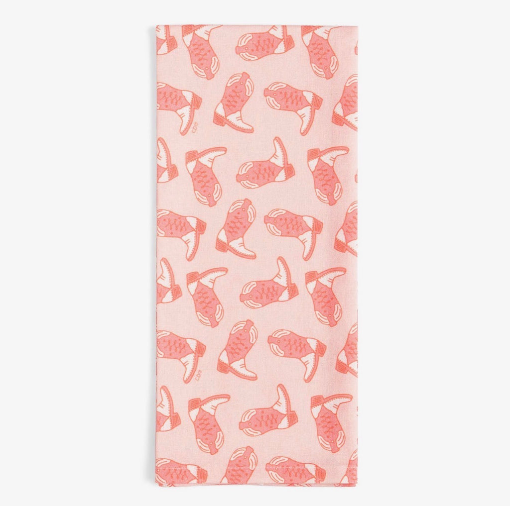 Western Cowgirl Boots Tea Towel
