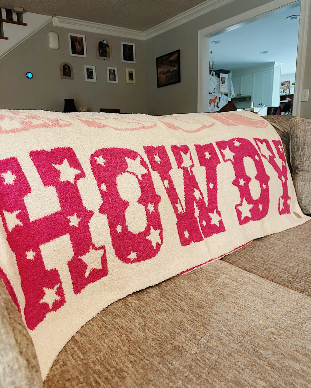 Pink Howdy Blanket