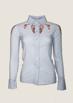 Joie Floral Pearl Snap Button Down
