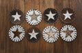 Cowhide Star Coaster