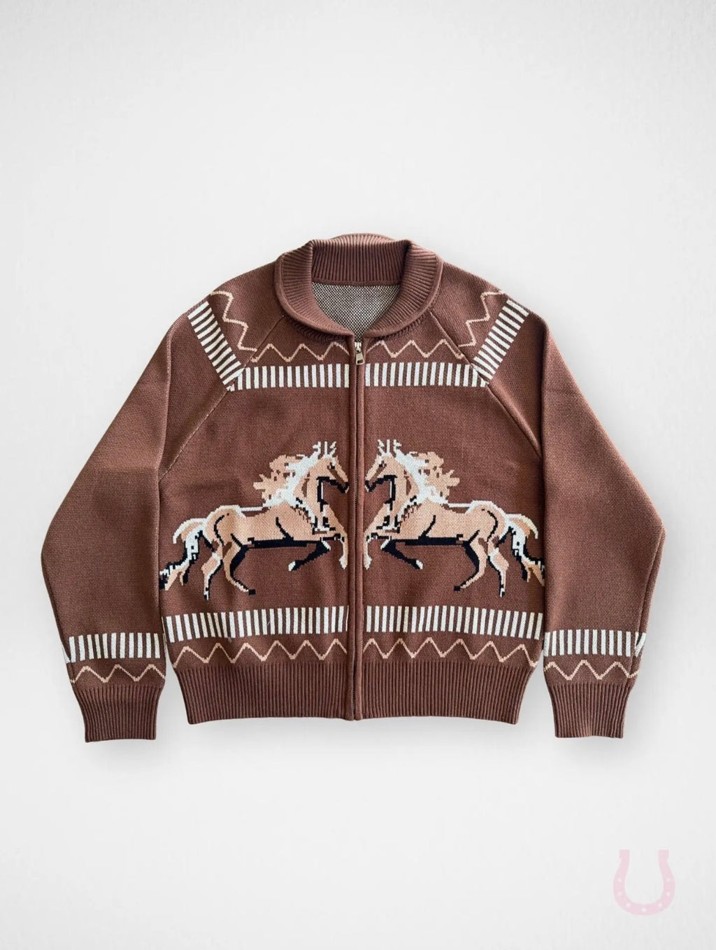 Galloping Horses Zip Cardigan
