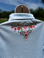 Joie Floral Pearl Snap Button Down