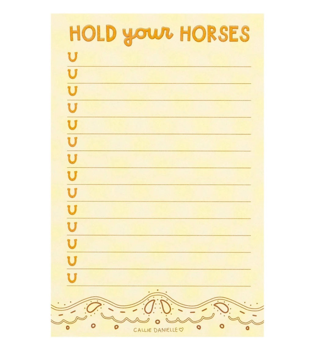Hold Your Horses Notepad