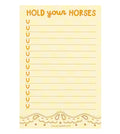 Hold Your Horses Notepad