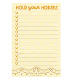 Hold Your Horses Notepad