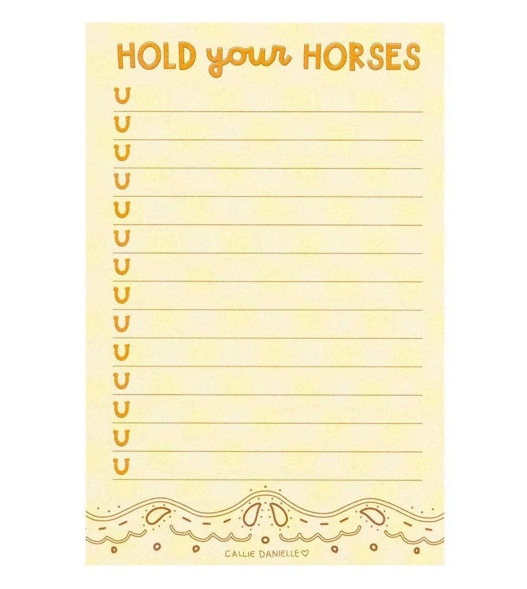 Hold Your Horses Notepad