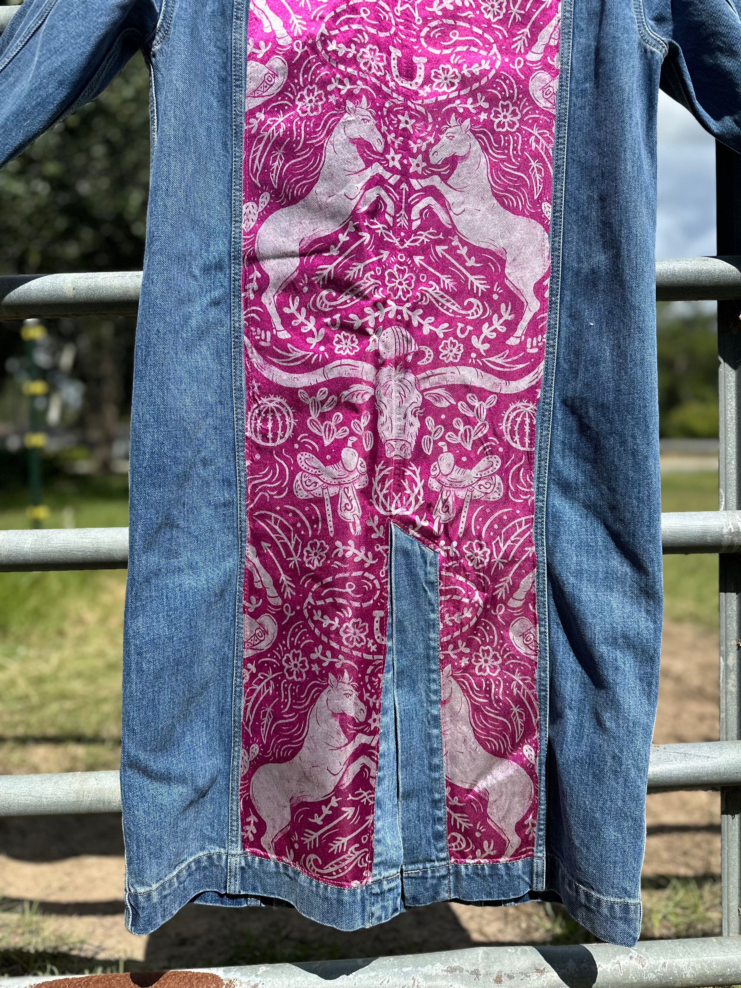 Custom Denim Duster Jacket
