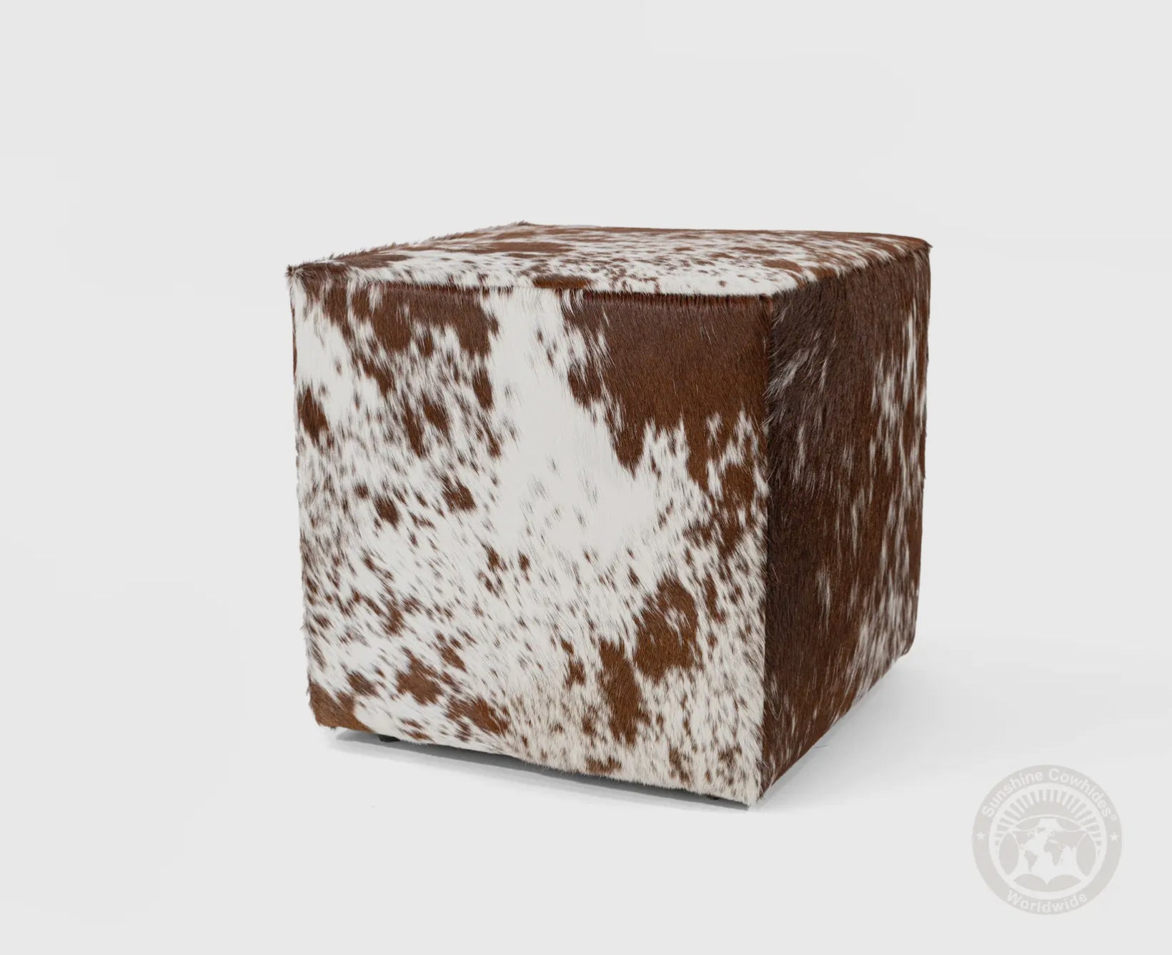 Cowhide Full Panel Ottoman