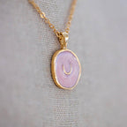 Pink Horseshoe Necklace