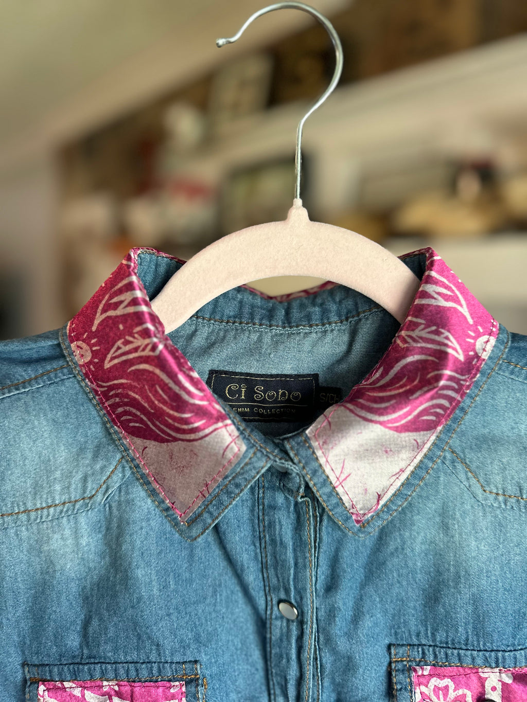 Pearl Snap Button-Up Shirt
