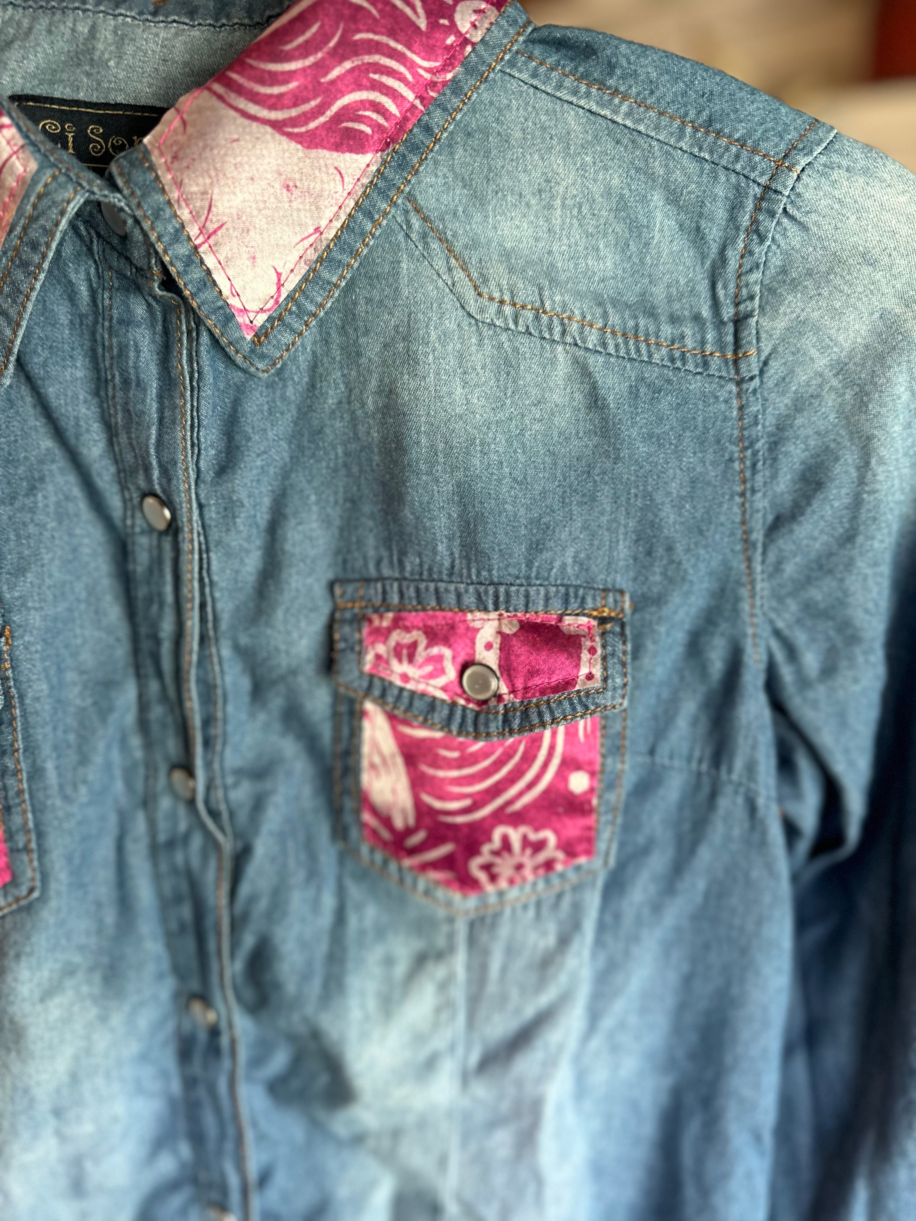 Pearl Snap Button-Up Shirt