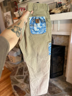 Custom Cargo Pants- Khaki Blue