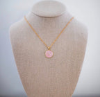 Pink Horseshoe Necklace