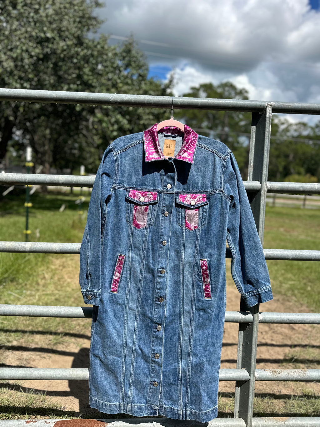 Custom Denim Duster Jacket