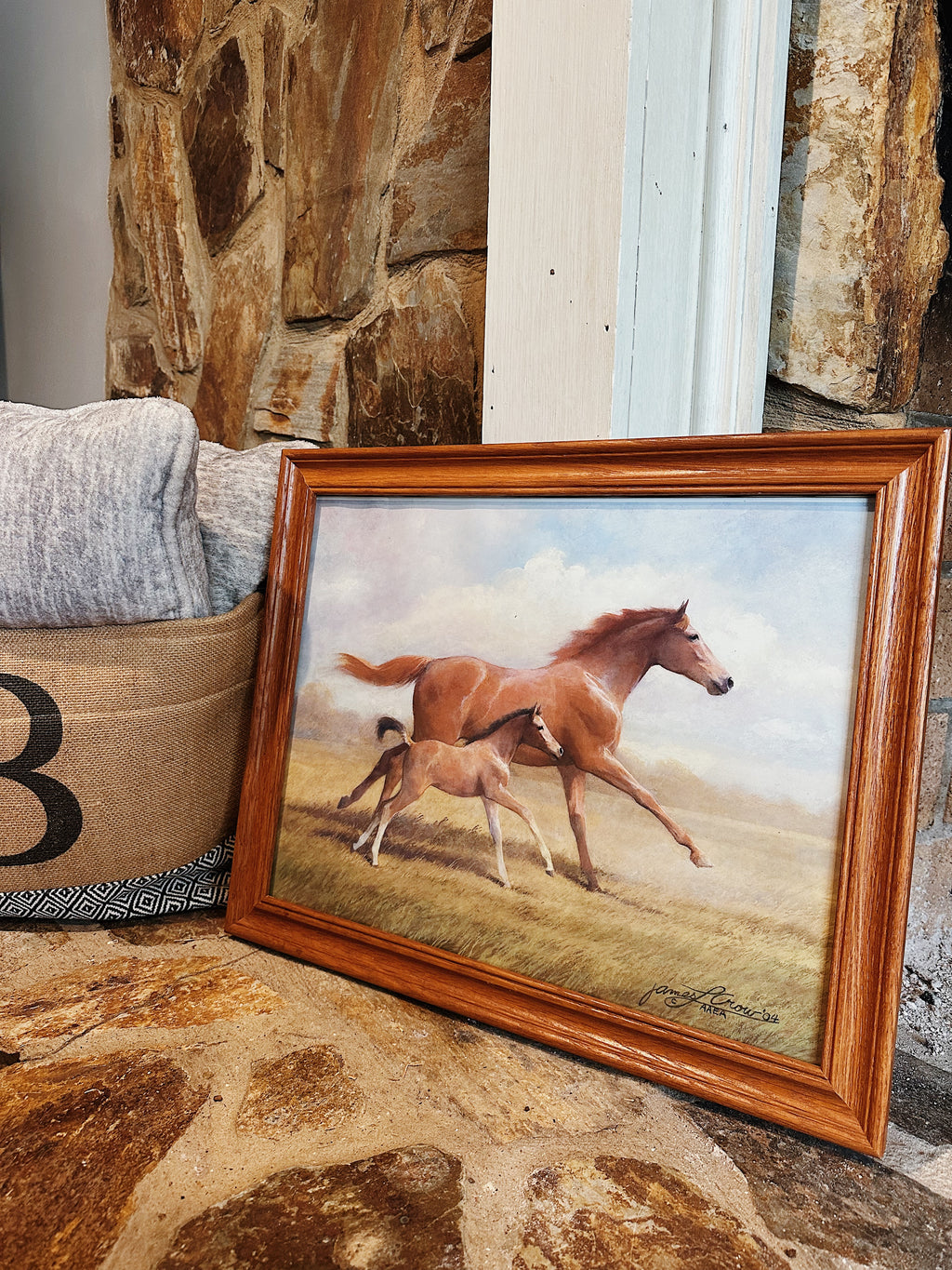 Mare and Foal Art