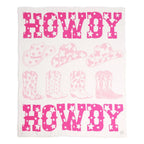 Pink Howdy Blanket