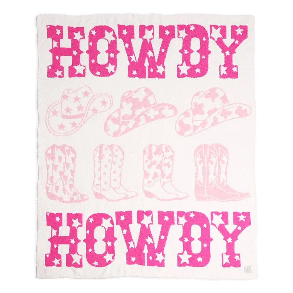 Pink Howdy Blanket