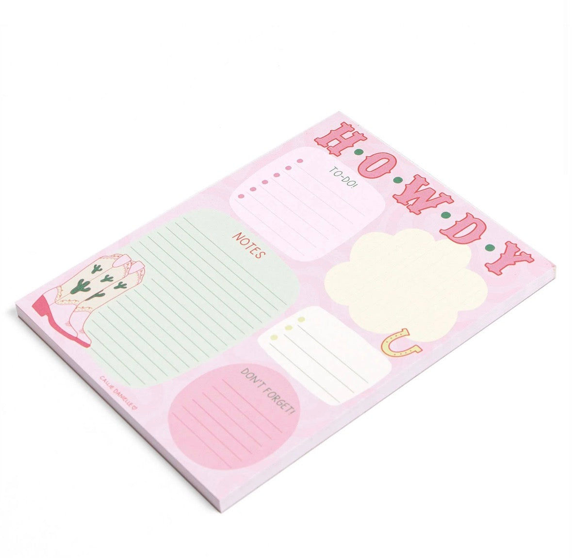 Howdy Cowgirl Daily Notepad