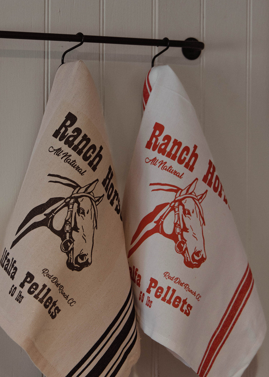 Ranch Horse Alfalfa Pellets Dish Towel