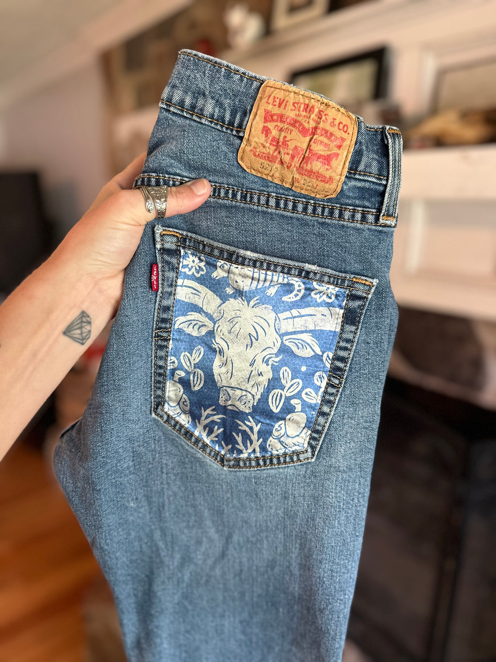 Custom Denim Blue Jean- Blue Nova Pocket