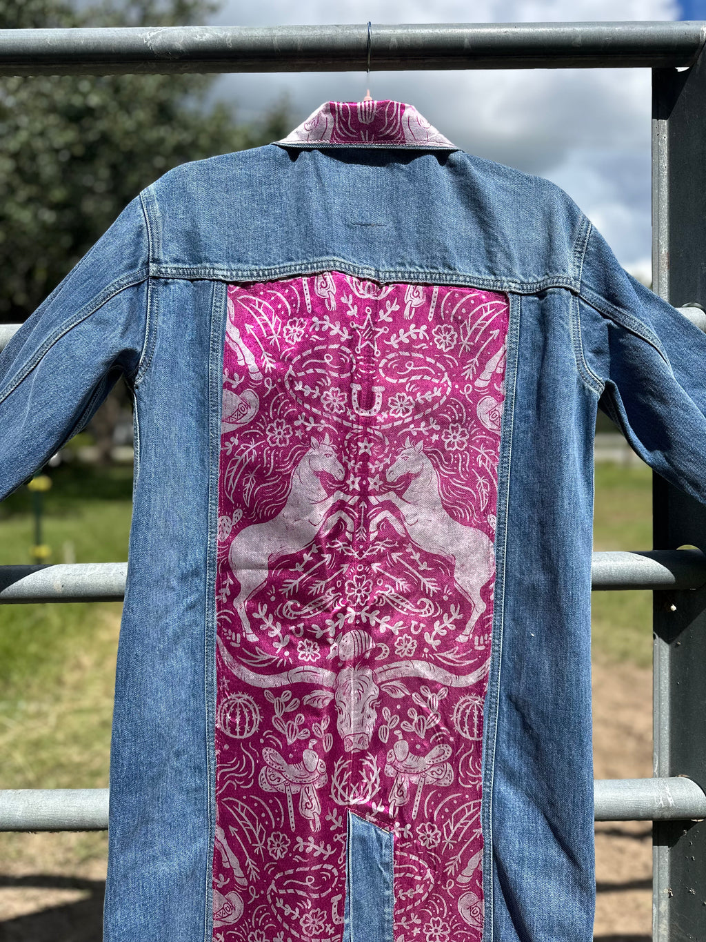 Custom Denim Duster Jacket