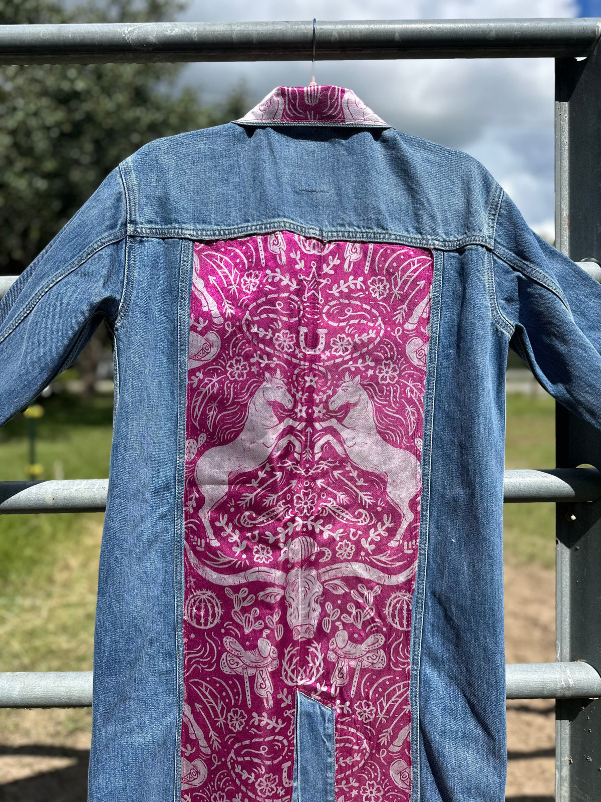 Custom Denim Duster Jacket