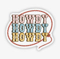 "Howdy" Western Sticker